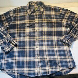 Timberland Men’s XL Plaid Flannel Shirt Long Sleeve Button Front Outdoor Workwea